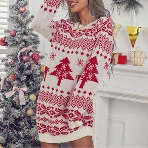 Christmas sweater dress mini